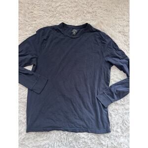 J Crew "Essential Tee" men's sz. L navy long sleeved top. Soft, comfortable